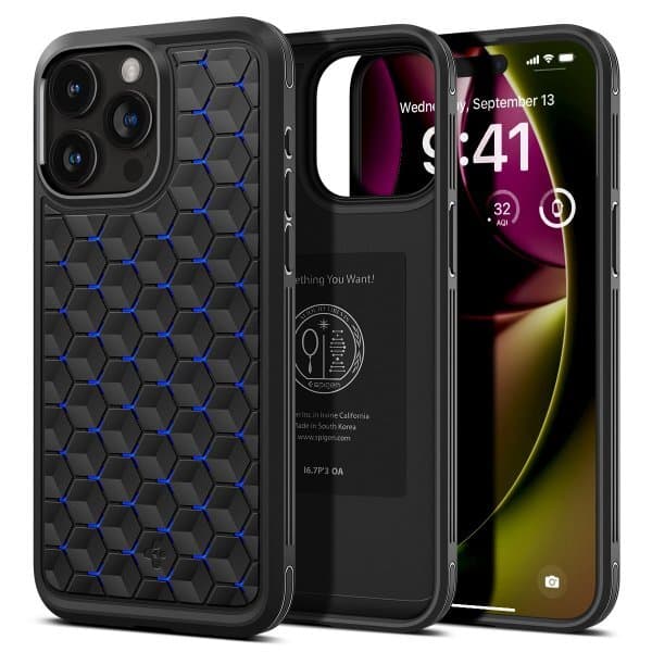 Spigen iPhone 15 Pro Max Deksel Cryo Armor Cryo Blue