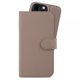 holdit iPhone 15 Pro Etui Wallet Case Magnet Plus Mocha Brown