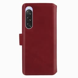 Nordic Covers Sony Xperia 10 V Kotelo Essential Leather Poppy Red