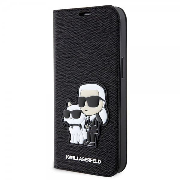 Karl Lagerfeld iPhone 14 Pro Fodral NFT Saffiano Svart