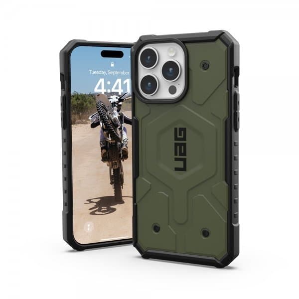 Urban Armor Gear (UAG) iPhone 15 Pro Max Skal Pathfinder MagSafe Olive Drab