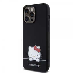 Hello Kitty iPhone 15 Pro Max Deksel Liquid Silicone Svart