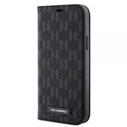 Karl Lagerfeld iPhone 12/iPhone 12 Pro Etui Saffiano Monogram Svart