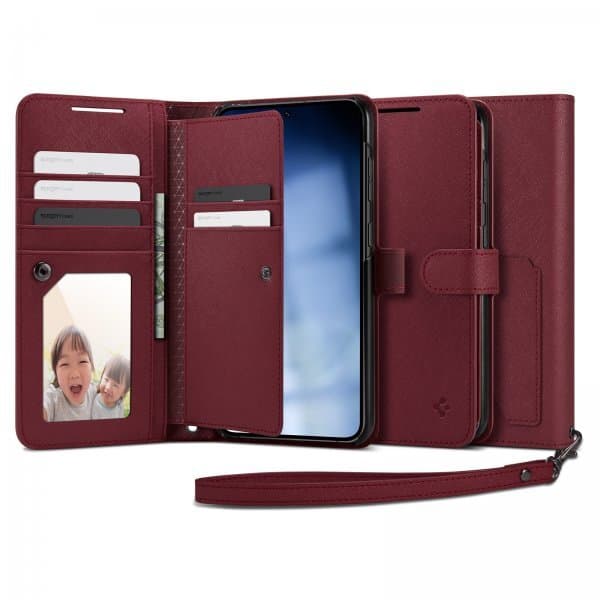 Spigen Samsung Galaxy S23 Plus Fodral Wallet S Plus Burgundy