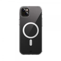 XQISIT iPhone 15 Deksel Antishock Case MagSafe Transparent Klar
