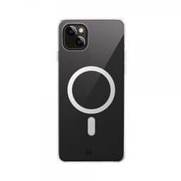 XQISIT iPhone 15 Kuori Flex Case MagSafe Läpinäkyvä Kirkas