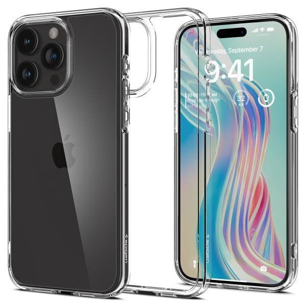 Spigen iPhone 15 Pro Kuori Ultra Hybrid Crystal Clear