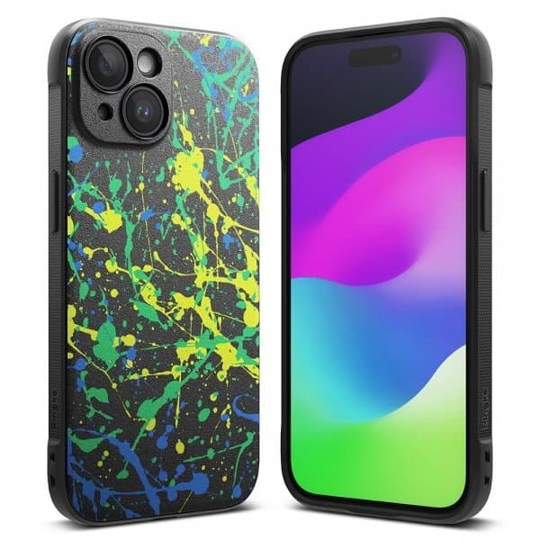 Ringke iPhone 15 Deksel Onyx Design Action Painting