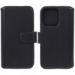 Nordic Covers iPhone 15 Pro Etui Essential Leather Raven Black
