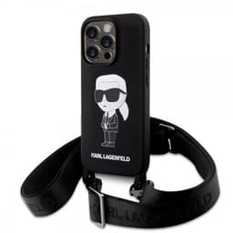 Karl Lagerfeld iPhone 15 Pro Max Cover Ikonik Crossbody Sort