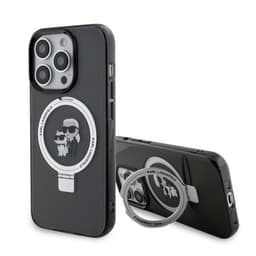 Karl Lagerfeld iPhone 15 Skal Ring Stand MagSafe Svart