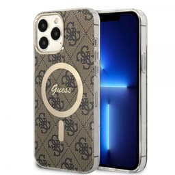 Guess iPhone 13 Pro Max Cover 4G Pattern MagSafe Brun