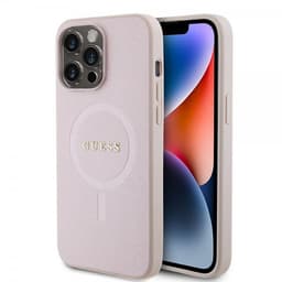 Guess iPhone 15 Pro Max Deksel Saffiano MagSafe Rosa