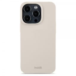 holdit iPhone 15 Pro Skal Slim Case Light Beige