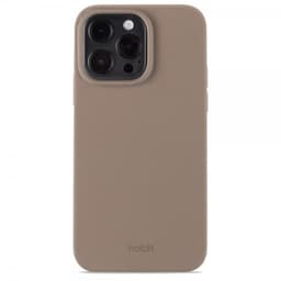Holdit Silicone iPhone 15 Pro Max fodral (mockabrunt)