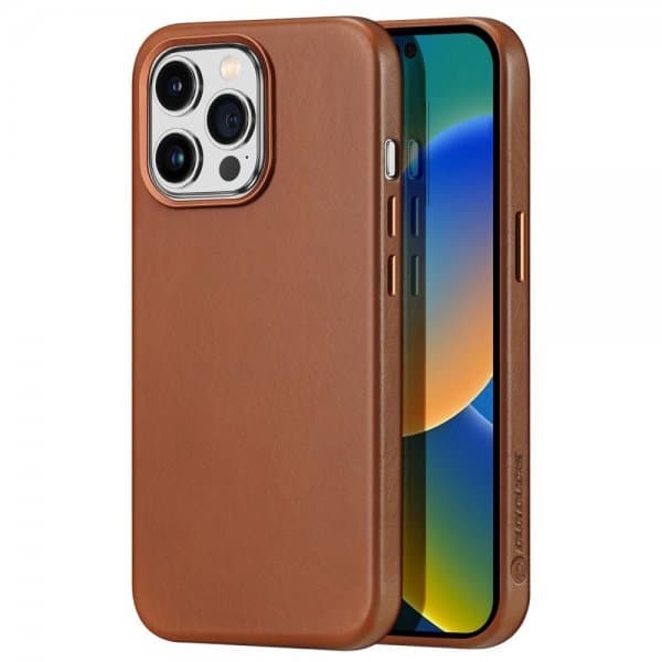 DUX DUCIS iPhone 14 Pro Skal Naples Series MagSafe Ljusbrun