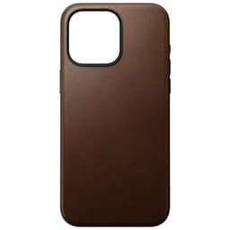 NOMAD iPhone 15 Pro Max Cover Modern Leather Case Brun