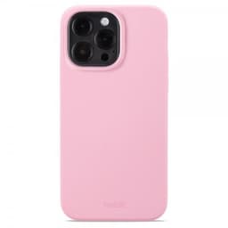 holdit iPhone 15 Pro Max Deksel Silikon Rosa