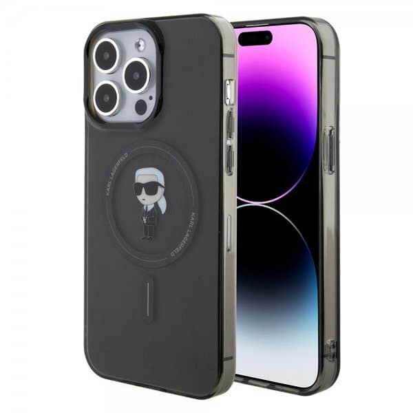 Karl Lagerfeld iPhone 15 Pro Max Skal Ikonik MagSafe