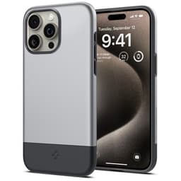 Spigen iPhone 15 Pro Cover Style Armor MagFit Classic Silver