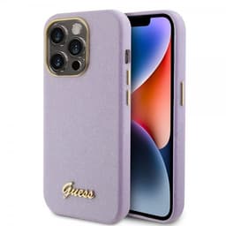 Guess iPhone 15 Pro Cover Full Glitter Wrapped Lilac