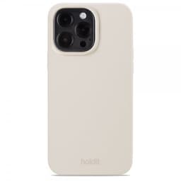 holdit iPhone 15 Pro Max Skal Silikon Light Beige