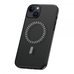 Baseus iPhone 15 Deksel Fauxther Series MagSafe Svart