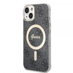 Guess iPhone 13 Kuori 4G Pattern MagSafe Musta