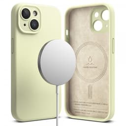 Ringke iPhone 15 Kuori Silicone Magnetic Sunny Lime