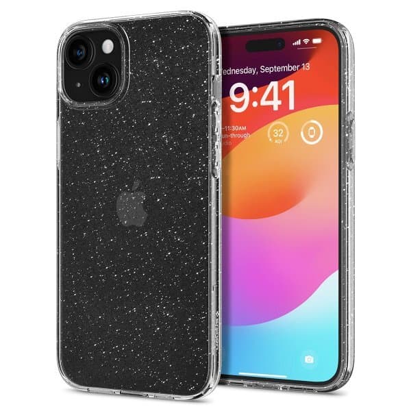 Spigen iPhone 15 Skal Liquid Crystal Glitter Crystal Quartz