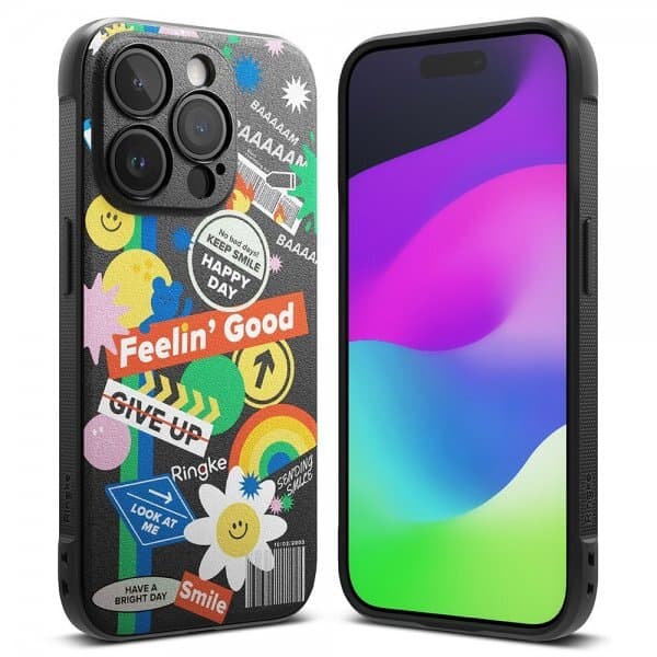 Ringke iPhone 15 Pro Max Deksel Onyx Design Sticker