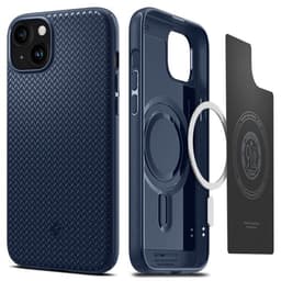 Spigen iPhone 15 Skal Mag Armor MagFit Navy Blue