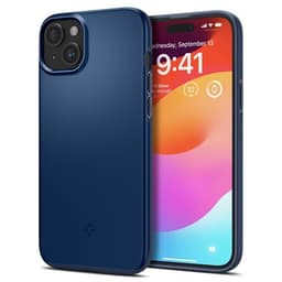Spigen iPhone 15 Skal Thin Fit Navy Blue