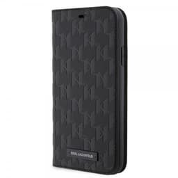 Karl Lagerfeld iPhone 11 Etui Saffiano Monogram Sort