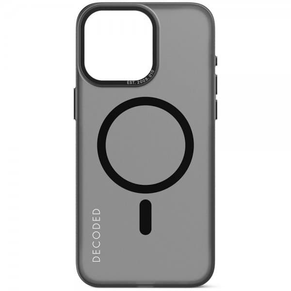 Decoded iPhone 15 Pro Max Deksel Recycled Plastic Clear Case Transparent Svart