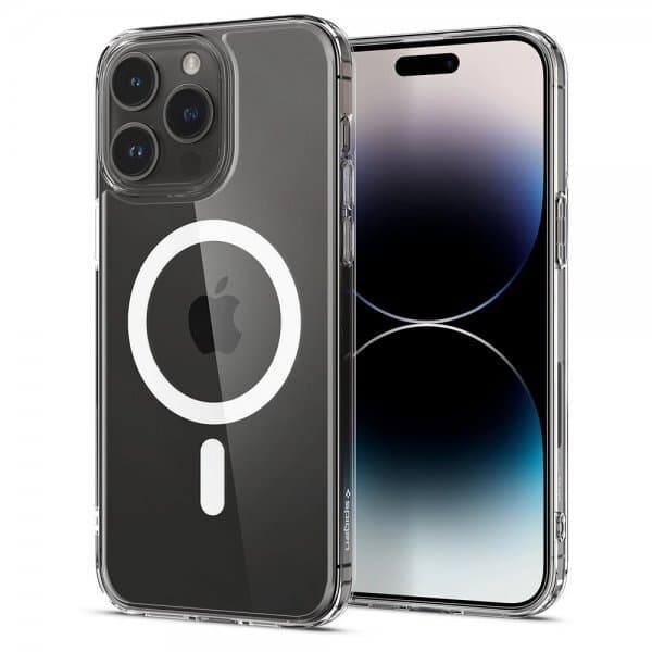 Spigen iPhone 14 Pro Skal AirSkin Hybrid MagFit Vit