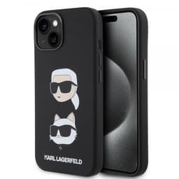 Karl Lagerfeld iPhone 15 Skal Karl & Choupette Svart