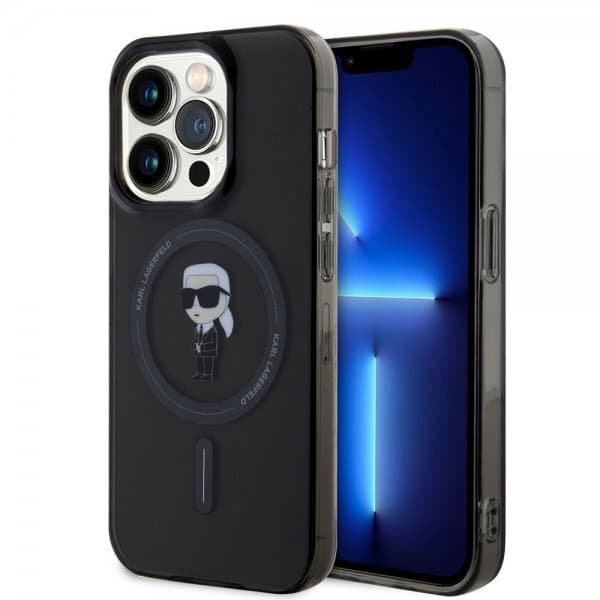 Karl Lagerfeld iPhone 15 Pro Skal Ikonik MagSafe Svart