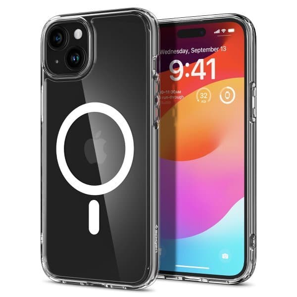 Spigen iPhone 15 Plus Cover Ultra Hybrid MagFit Hvid