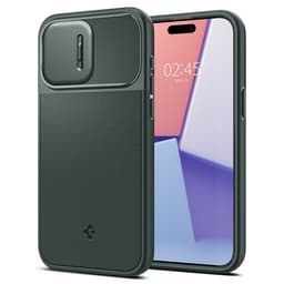 Spigen iPhone 15 Pro Max Kuori Optik Armor MagFit Abyss Green