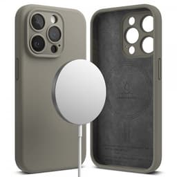 Ringke iPhone 15 Pro Cover Silicone Magnetic Grå