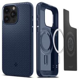 Spigen iPhone 15 Pro Skal Mag Armor MagFit Navy Blue
