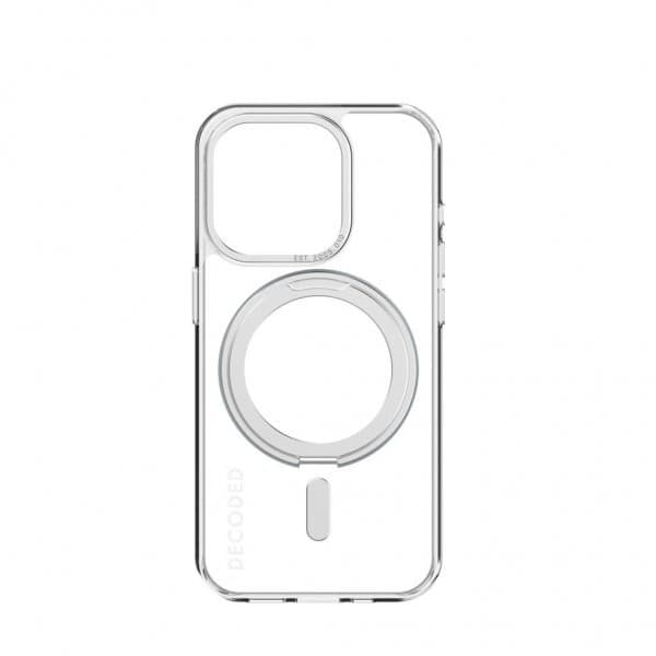 Decoded iPhone 15 Pro Deksel Recycled Plastic Transparant Loop Stand Back Cover Klar