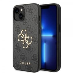 Guess iPhone 15 Cover 4G Logo Grå