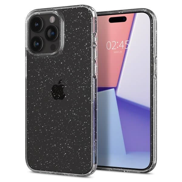 Spigen iPhone 15 Pro Skal Liquid Crystal Glitter Crystal Quartz