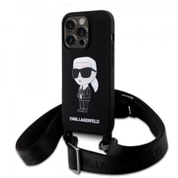 Karl Lagerfeld iPhone 15 Deksel Ikonik Crossbody Svart