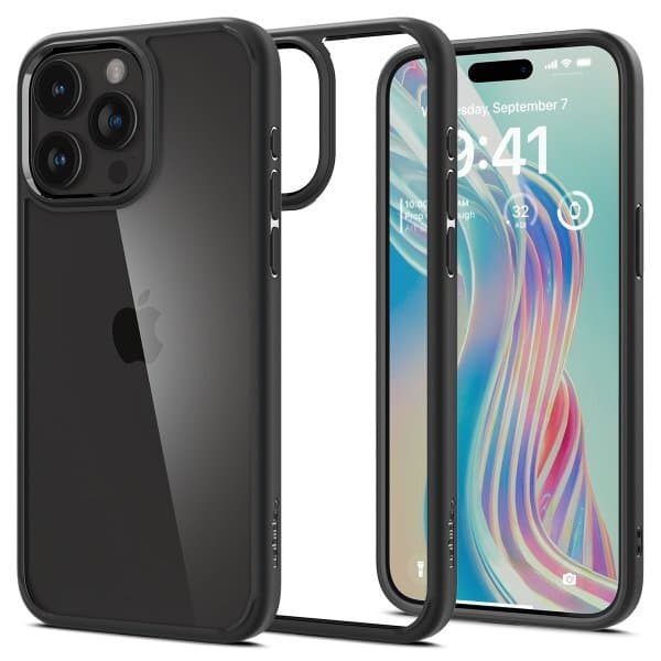 Spigen iPhone 15 Pro Max Cover Ultra Hybrid Matte Matte Black