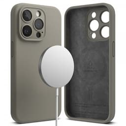 Ringke iPhone 15 Pro Max Cover Silicone Magnetic Grå