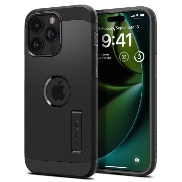 Spigen iPhone 15 Pro Cover Tough Armor MagFit Sort