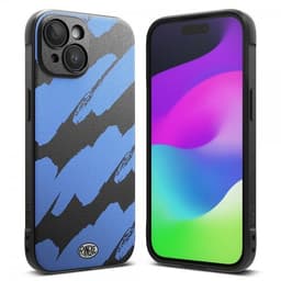 Ringke iPhone 15 Plus Deksel Onyx Design Blue Brush